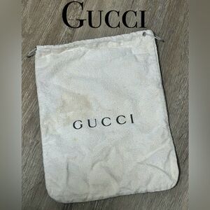 Gucci Dust Bag Vintage w/ Drawstring 11 1/2” x 8 1/2”